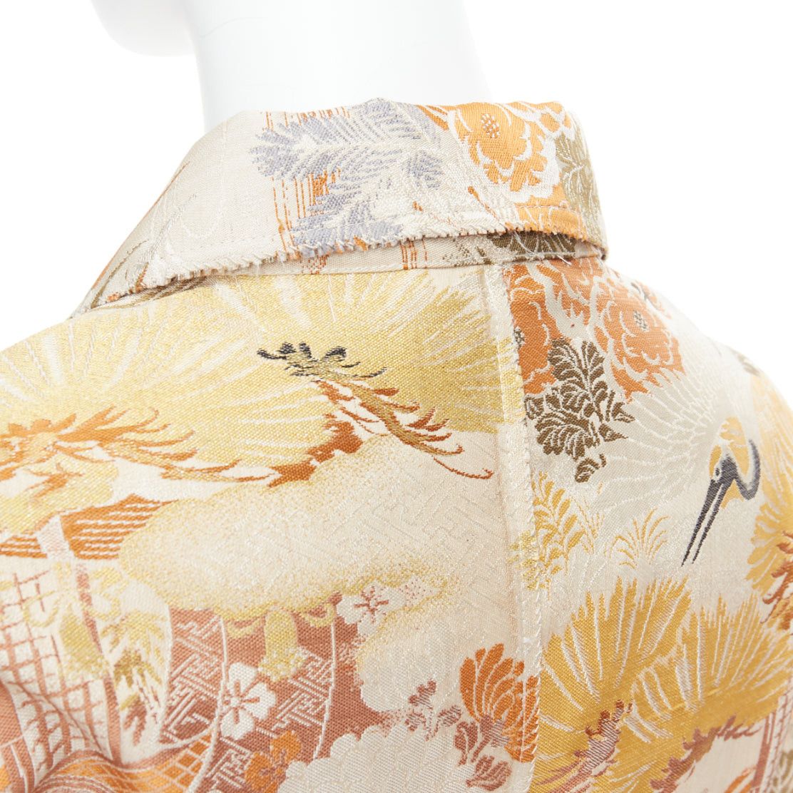Other CONSIDERED OBJECTS 142 Lane Crawford orange crane oriental jacquard coat Size M / US 6-8 / IT 42-44 - 7 Thumbnail