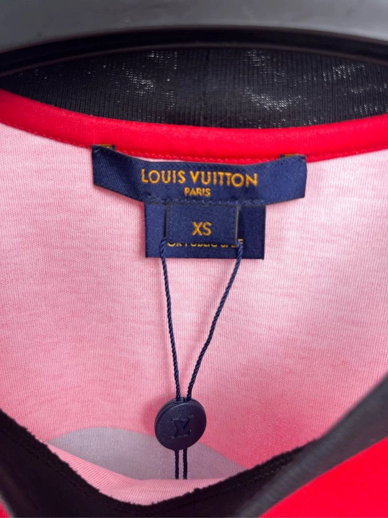 Louis Vuitton LV White Stripe Logo Short Sleeve T-Shirt XS - dmc Size US XS / EU 42 / 0 - 4 Thumbnail