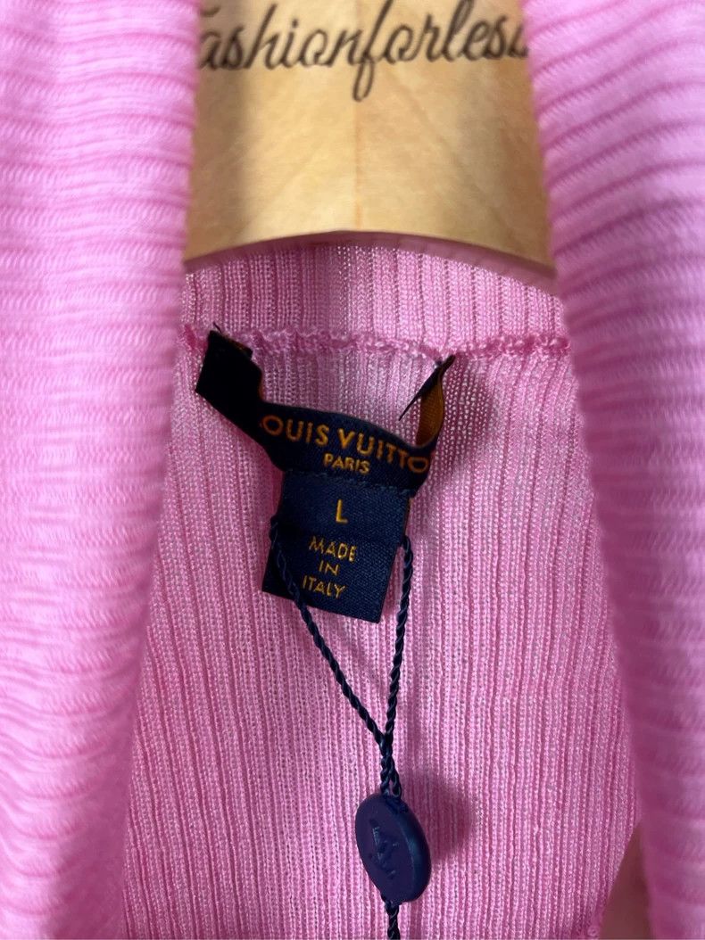 Louis Vuitton LV Pink Logo Turtleneck Knit Sweater - dmc Size US L / EU 52-54 / 3 - 4 Thumbnail