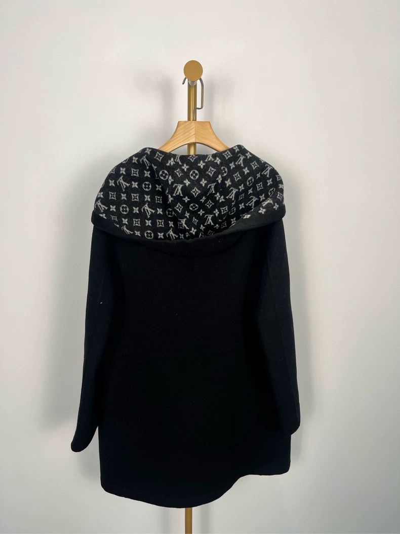 Louis Vuitton LV Black Logo Wool Coat 34 - dmc Size US XS / EU 42 / 0 - 2 Thumbnail