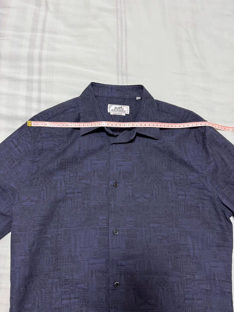 Hermes Hermes Classic Cotton Button-Up Shirt - dmc Size US M / EU 48-50 / 2 - 3 Thumbnail
