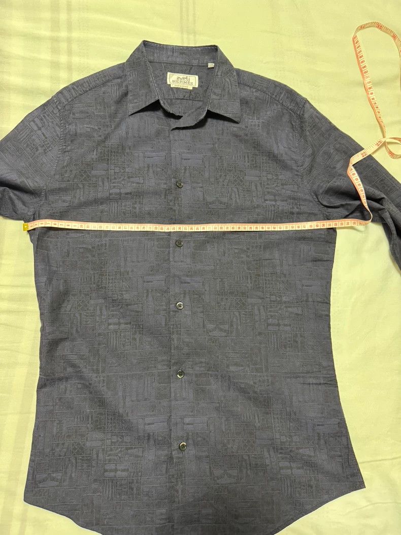 Hermes Hermes Classic Cotton Button-Up Shirt - dmc Size US M / EU 48-50 / 2 - 4 Thumbnail