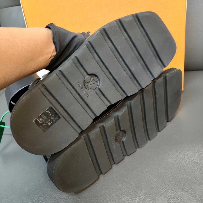 Louis Vuitton LV Black Leather Ninja Boots - dmc Size US 7.5 / EU 40-41 - 6 Thumbnail