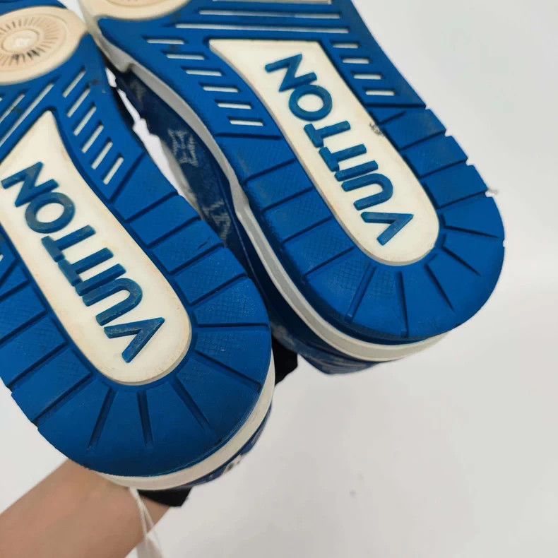 Louis Vuitton LV Monogram Denim Trainer Sneakers 39 - dmc Size US 7.5 / EU 40-41 - 7 Thumbnail