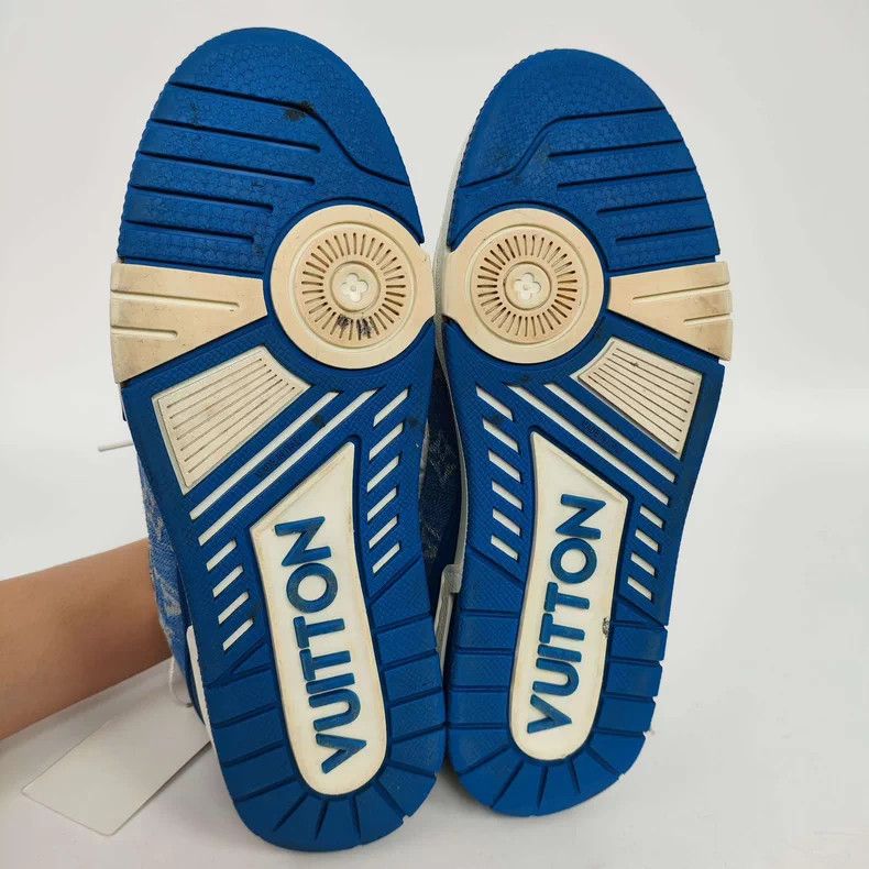 Louis Vuitton LV Monogram Denim Trainer Sneakers 39 - dmc Size US 7.5 / EU 40-41 - 2 Thumbnail
