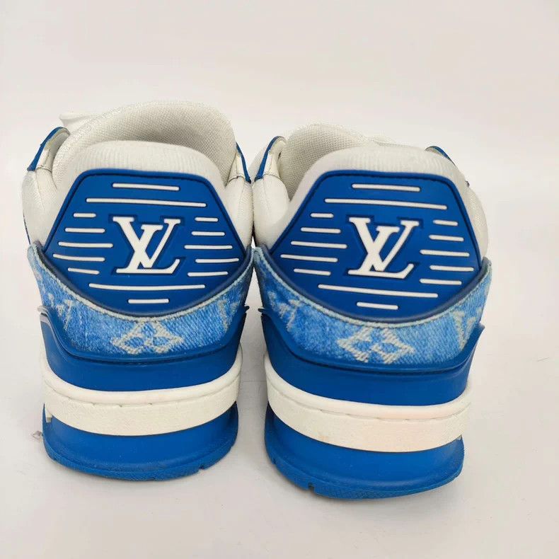 Louis Vuitton LV Monogram Denim Trainer Sneakers 39 - dmc Size US 7.5 / EU 40-41 - 3 Thumbnail