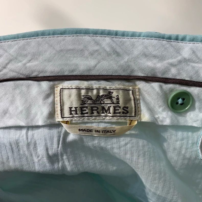 Hermes Hermes Solid Mid-Rise Straight Casual Pants - dmc Size US 31 - 3 Thumbnail