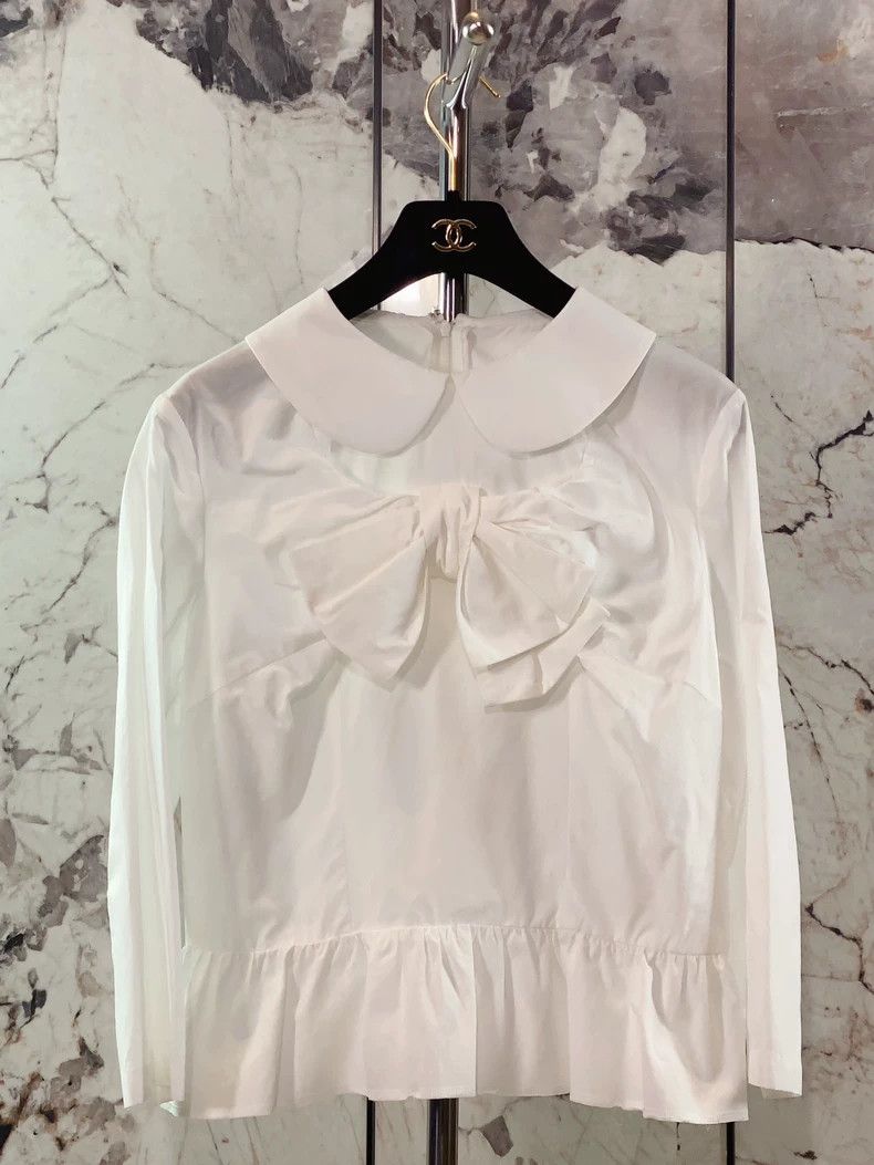 Comme des Garcons Comme des Garcons White Peter Pan Collar Shirt - dmc Size US M / EU 48-50 / 2 - 4 Thumbnail
