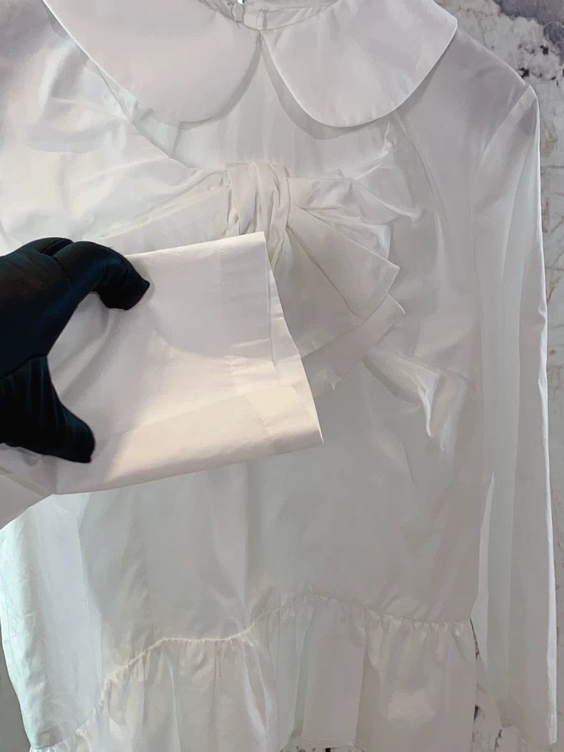Comme des Garcons Comme des Garcons White Peter Pan Collar Shirt - dmc Size US M / EU 48-50 / 2 - 5 Thumbnail