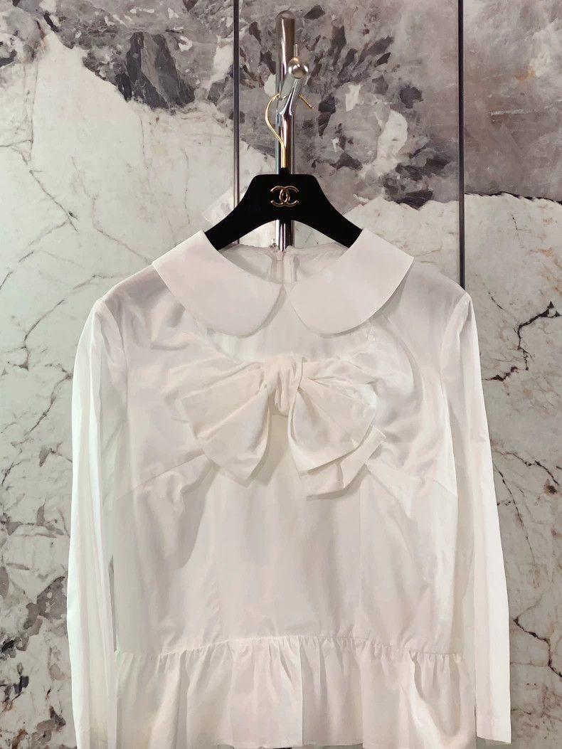 Comme des Garcons Comme des Garcons White Peter Pan Collar Shirt - dmc Size US M / EU 48-50 / 2 - 3 Thumbnail