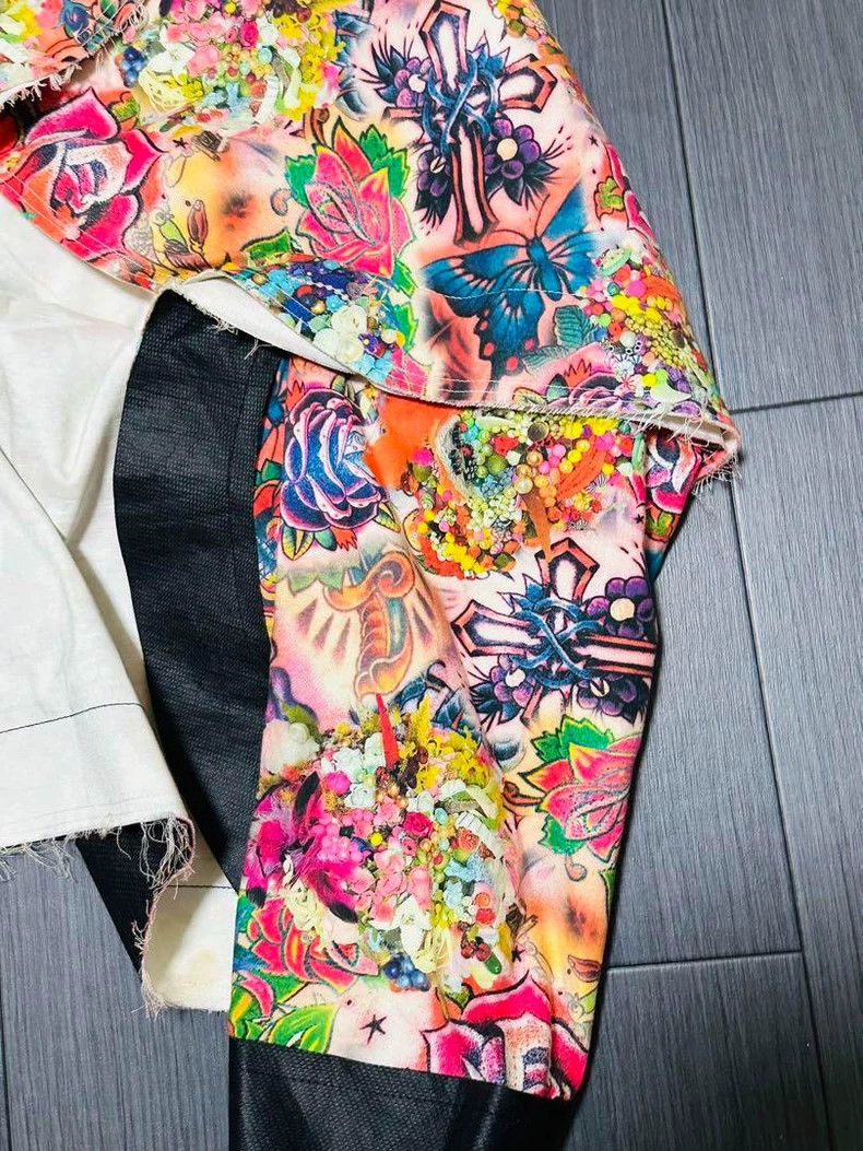 Comme des Garcons COMME des GARCONS 2004SS Red Floral Skirt - dmc Size US 26 / EU 42 - 9 Thumbnail