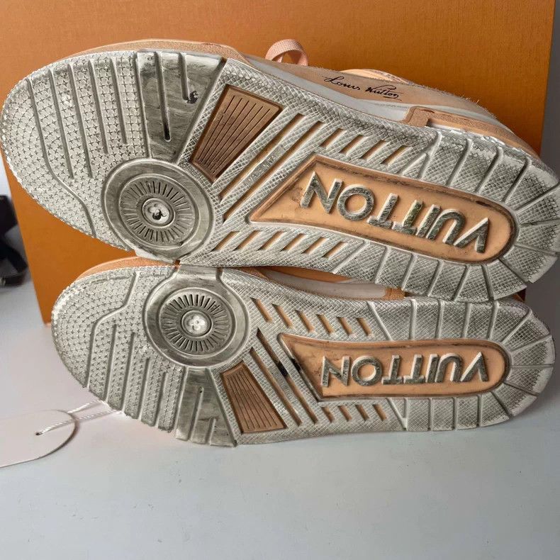 Louis Vuitton Louis Vuitton Pink Leather Sneakers - dmc Size US 6.5 / EU 39-40 - 5 Thumbnail