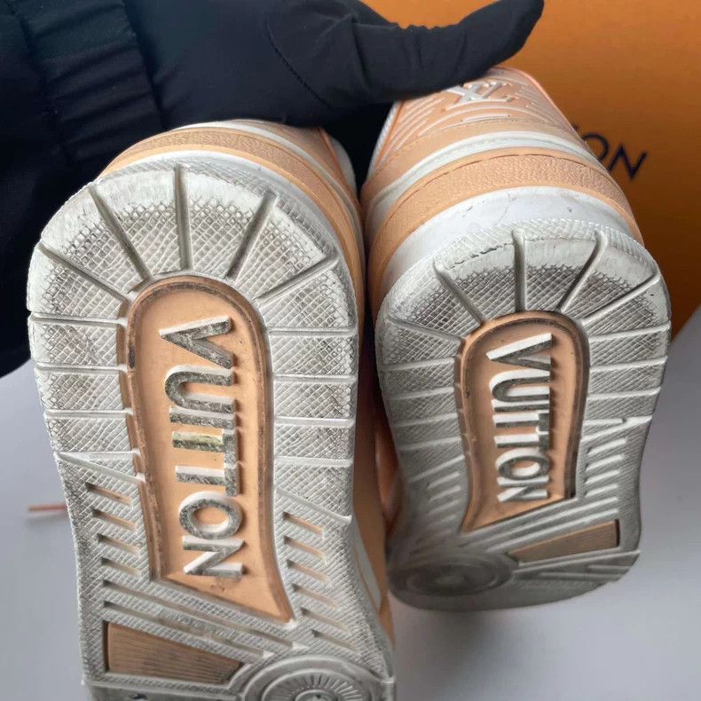 Louis Vuitton Louis Vuitton Pink Leather Sneakers - dmc Size US 6.5 / EU 39-40 - 6 Thumbnail