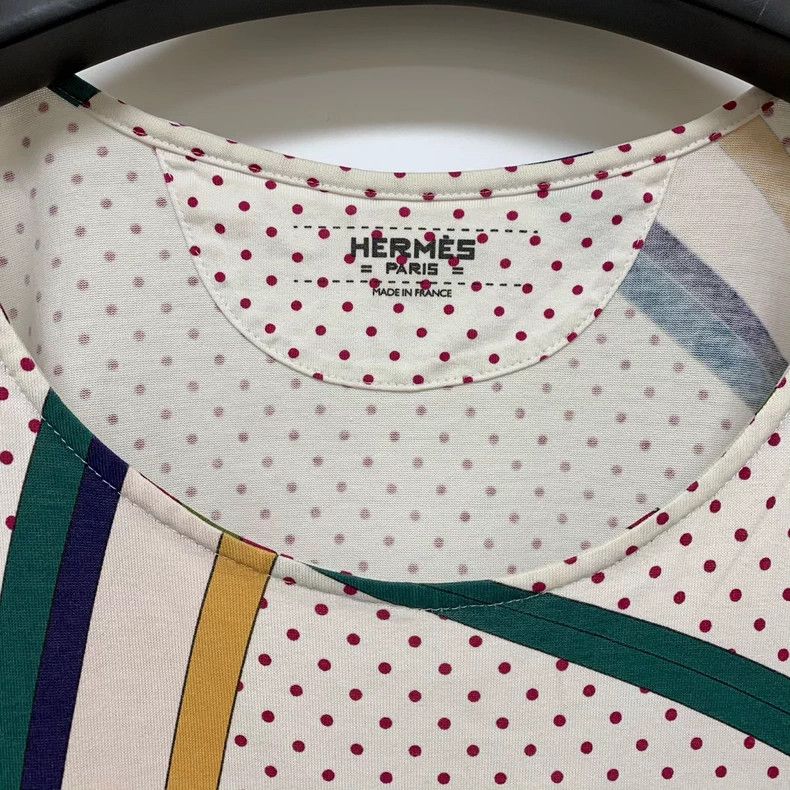 Hermes Hermes Polka Dot Chest Print Tee - dmc Size US S / EU 44-46 / 1 - 3 Thumbnail