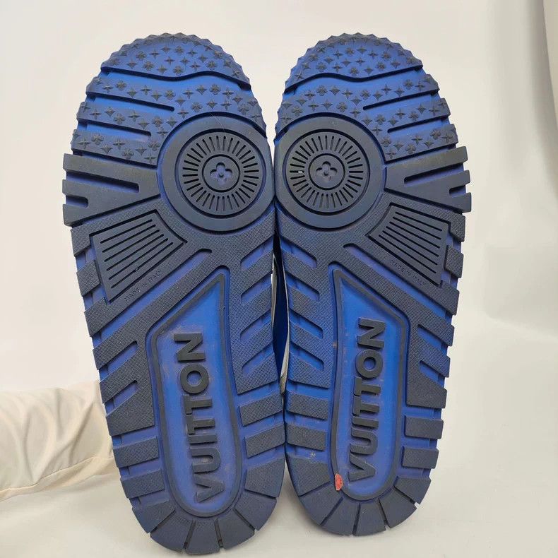Louis Vuitton LV Blue Lowtop Sneakers Size 11 - dmc Size US 11 / EU 44 - 5 Thumbnail