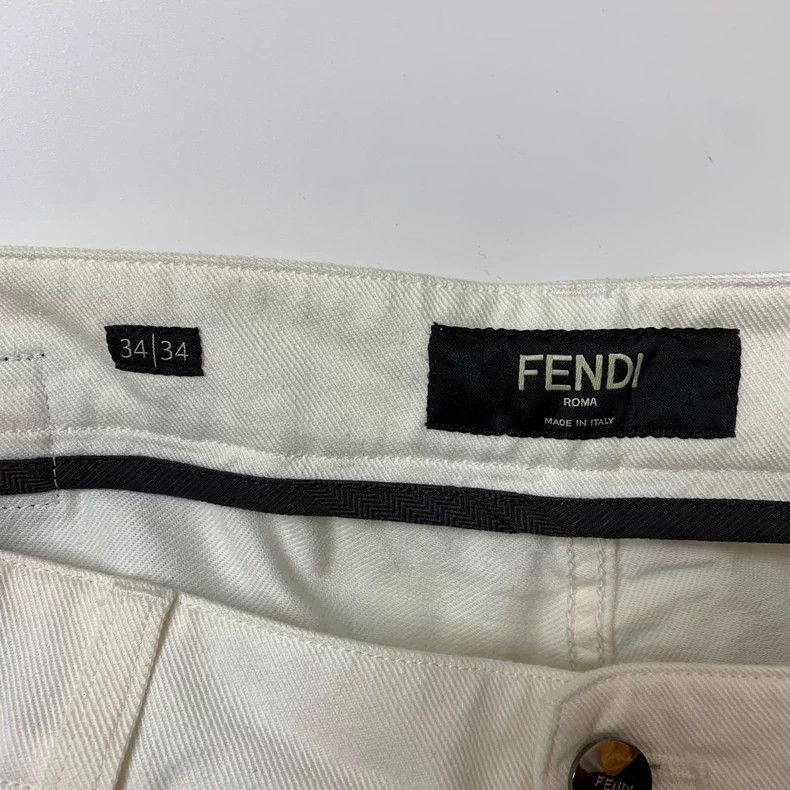 Fendi Fendi White Long Pants Size 34 - dmc Size US 34 / EU 50 - 3 Thumbnail