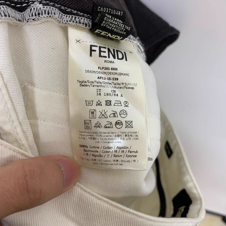 Fendi Fendi White Long Pants Size 34 - dmc Size US 34 / EU 50 - 4 Thumbnail