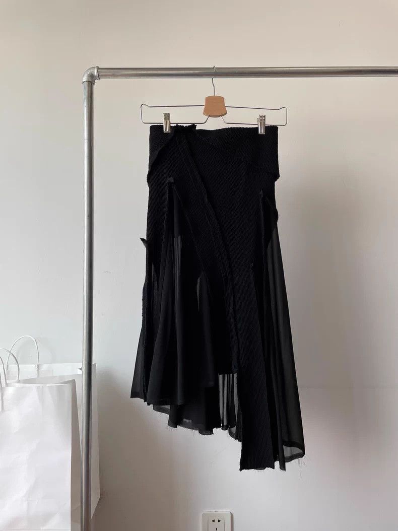 Comme des Garcons Comme des Garcons Black Midi Skirt - dmc Size US 26 / EU 42 - 2 Thumbnail