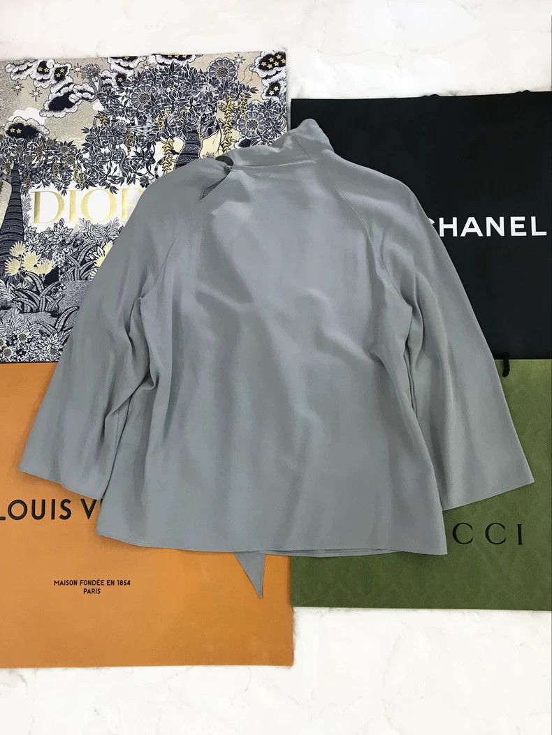 Hermes Hermes Silk Tie Neck Blouse Top - dmc Size US S / EU 44-46 / 1 - 2 Thumbnail