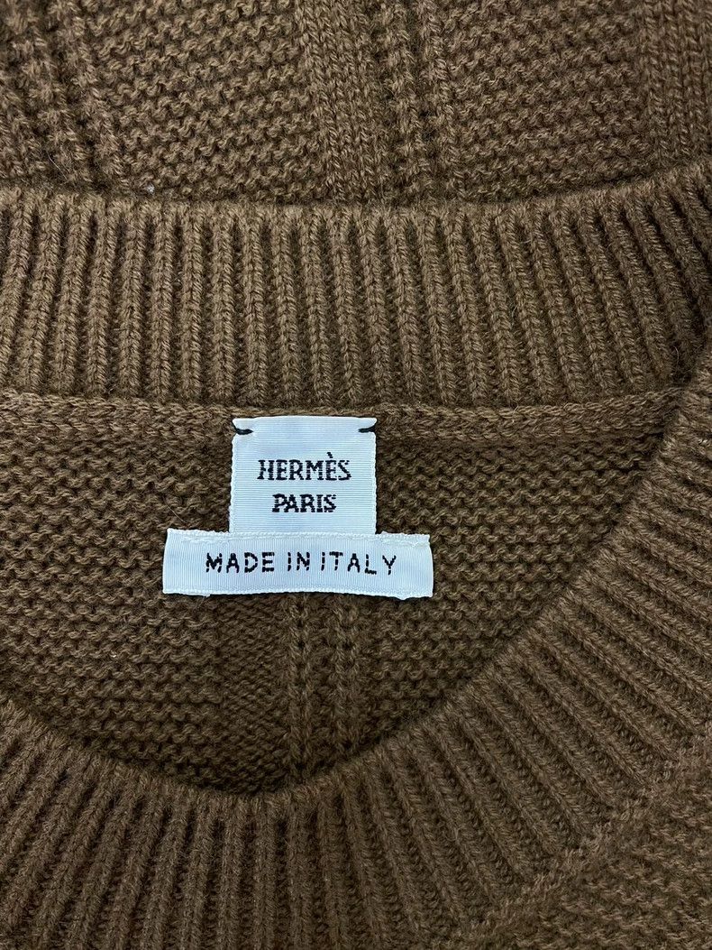 Hermes Hermes Brown Patterned Sweater - dmc Size US M / EU 48-50 / 2 - 3 Thumbnail