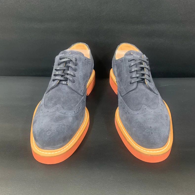 Louis Vuitton Louis Vuitton Suede Brogue Leather Shoes - dmc Size US 6 / EU 39 - 2 Thumbnail