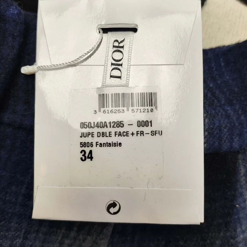 Dior Dior Wool Plaid Mini Skirt - dmc Size US 34 / EU 50 - 4 Thumbnail