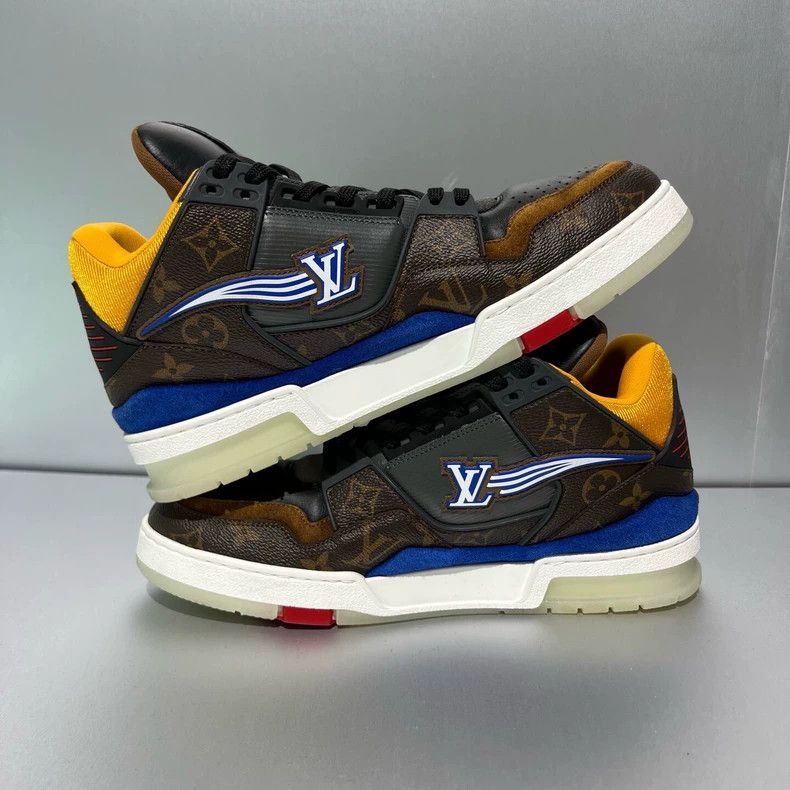 Louis Vuitton Louis Vuitton Brown Monogram Mid-Top Sneakers - dmc Size US 8.5 / EU 41-42 - 4 Thumbnail