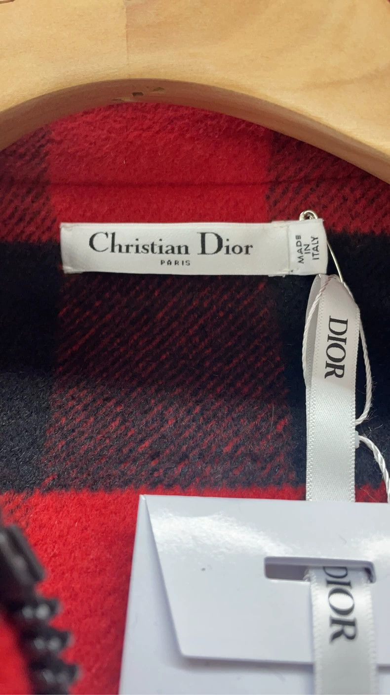 Dior Dior Red Black Plaid Fringe Jacket - dmc Size US S / EU 44-46 / 1 - 3 Thumbnail