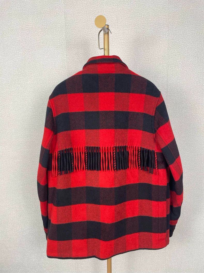 Dior Dior Red Black Plaid Fringe Jacket - dmc Size US S / EU 44-46 / 1 - 2 Thumbnail