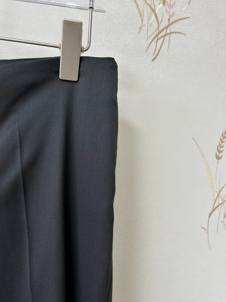 Brunello Cucinelli Brunello Cucinelli Gray Wool Casual Pants - dmc Size US 31 - 3 Thumbnail