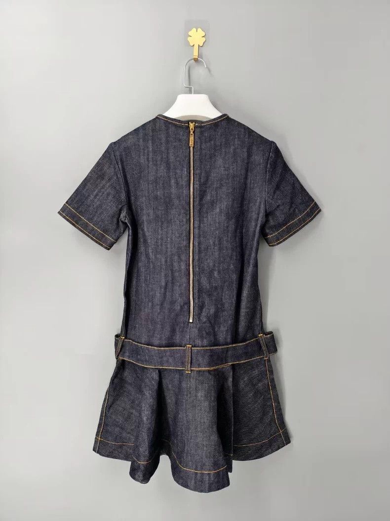 Louis Vuitton Louis Vuitton Blue Denim Dress with Belt - dmc Size US 36 / EU 52 - 2 Thumbnail