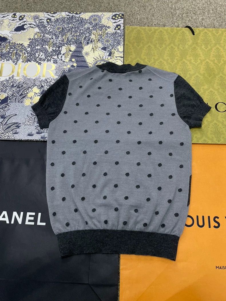 Hermes Hermes Gray Cashmere Knit Short Sleeve - dmc Size US S / EU 44-46 / 1 - 3 Thumbnail