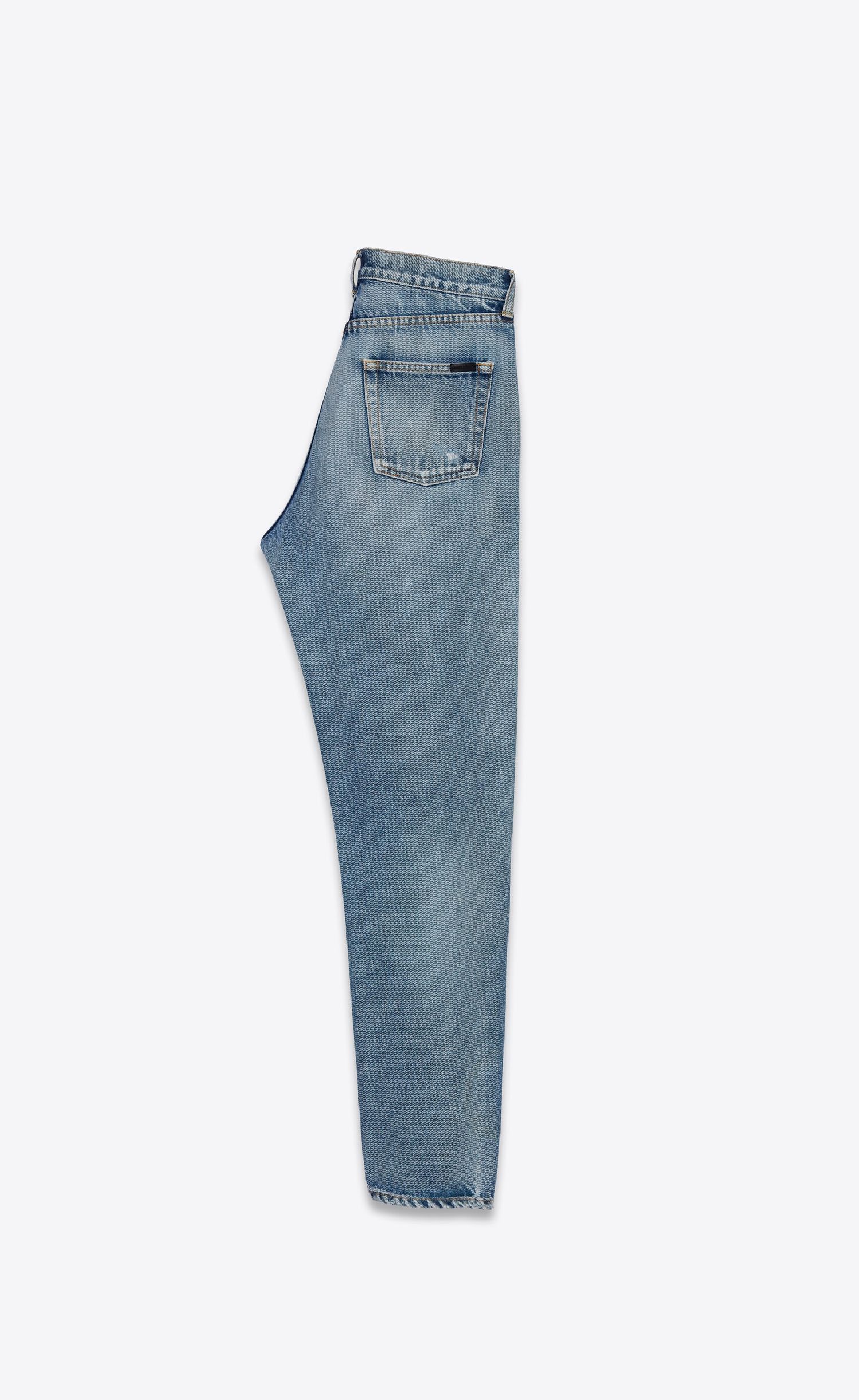 Saint Laurent Paris slim-fit jeans in santa monica blue denim men's Size US 33 - 2 Thumbnail