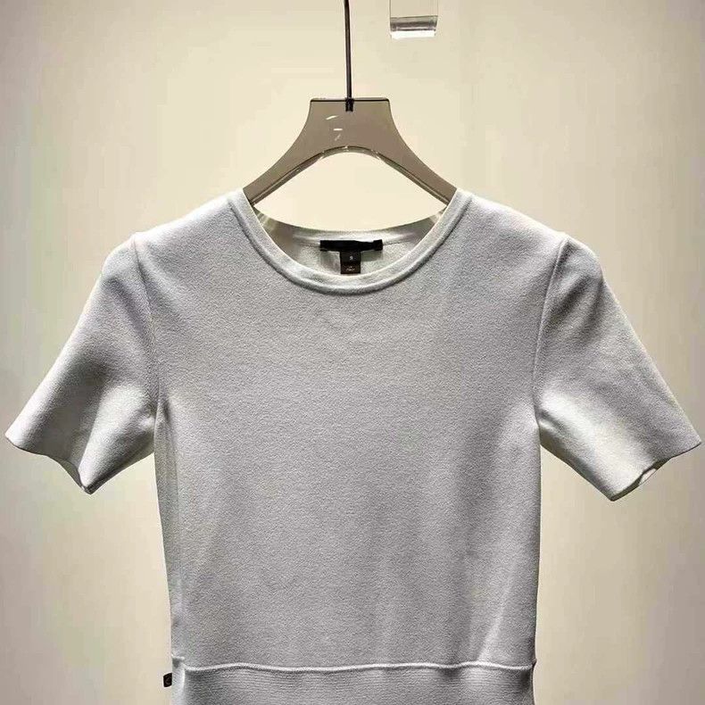 Louis Vuitton Louis Vuitton Solid Short-Sleeve Dress - dmc Size US S / EU 44-46 / 1 - 3 Thumbnail