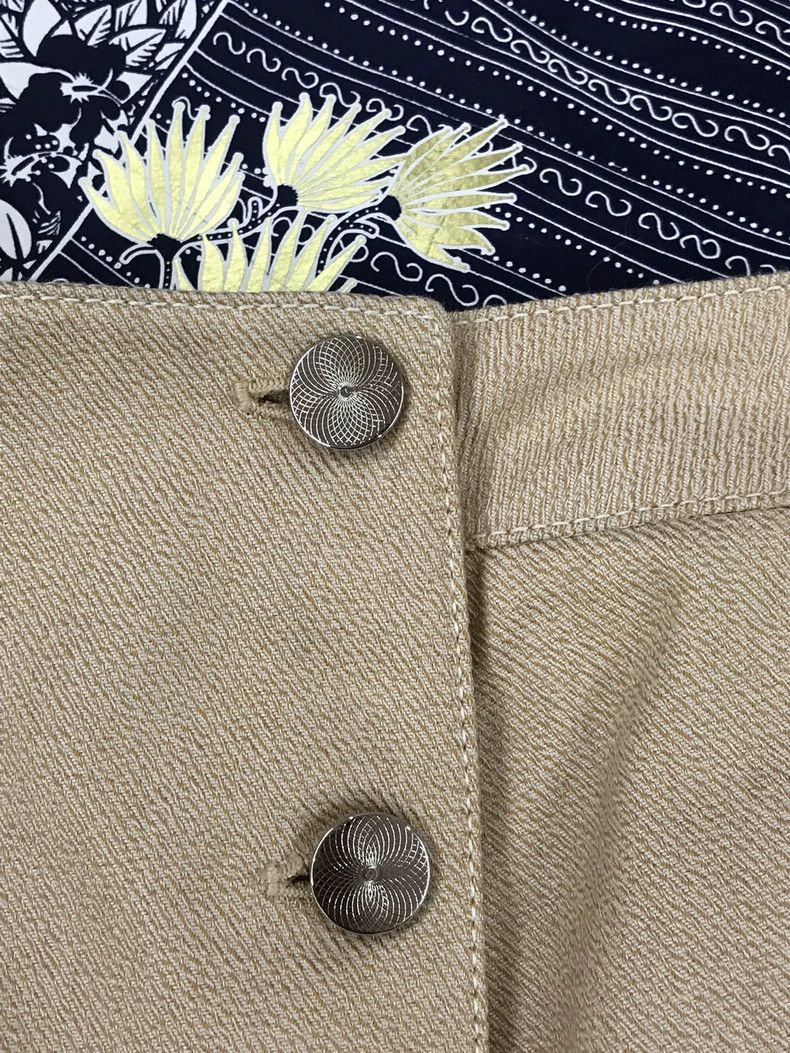 Hermes Hermes Hidden Pattern Gold Buckle Midi Skirt - dmc Size US 36 / EU 52 - 3 Thumbnail