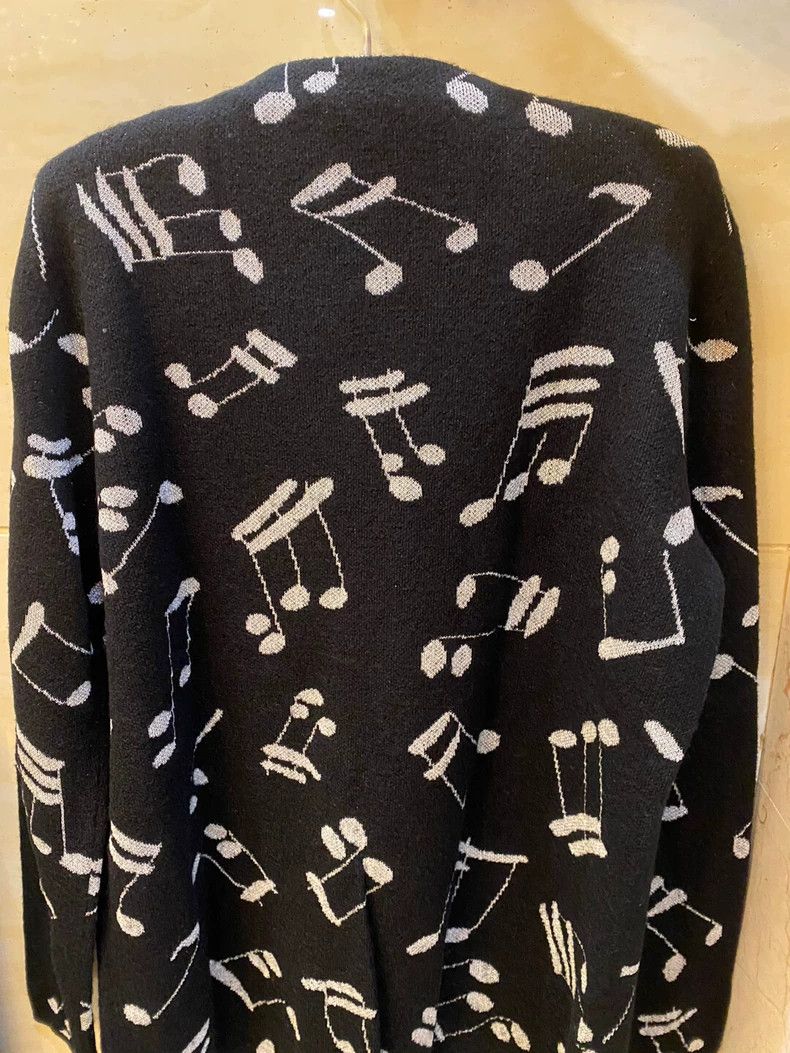 Yves Saint Laurent Saint Laurent Paris Music Note Cardigan - dmc Size US M / EU 48-50 / 2 - 2 Thumbnail