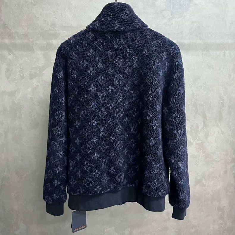 Louis Vuitton Blue Logo Jacquard Jacket - dmc