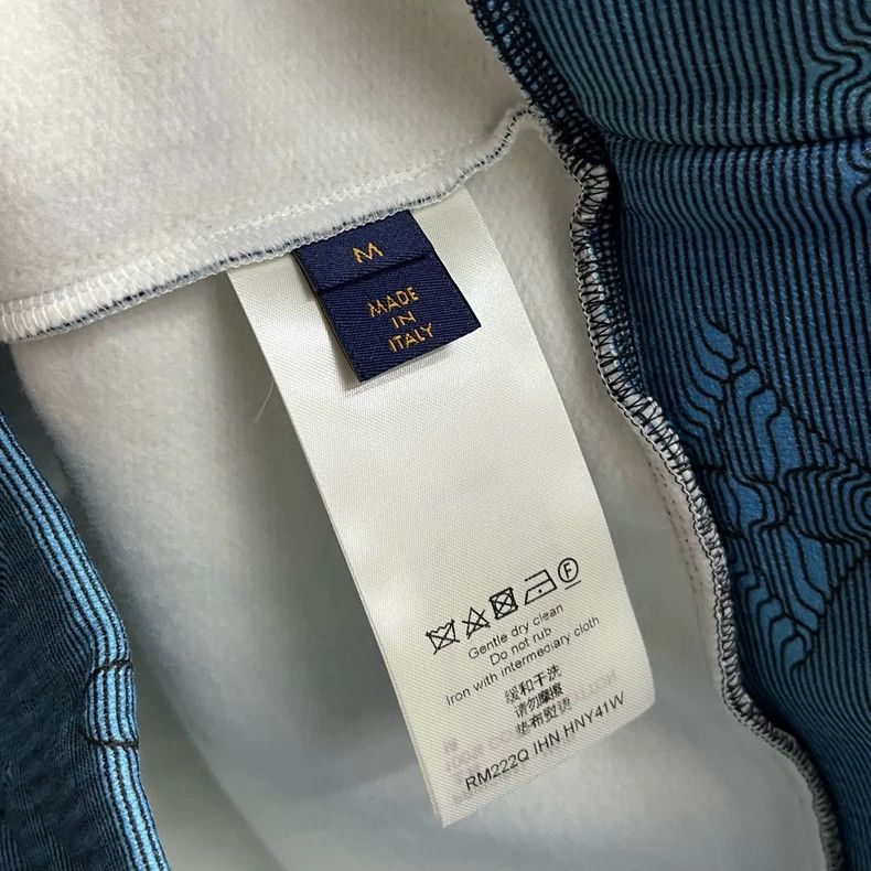 Louis Vuitton Louis Vuitton Blue Logo Print Sweatshirt - dmc Size US M / EU 48-50 / 2 - 4 Thumbnail