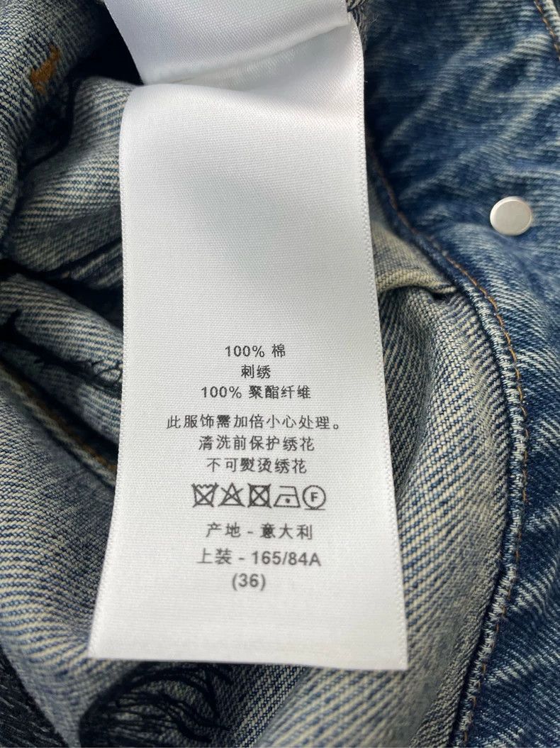Dior Dior Embroidered Blue Denim Jacket - dmc Size US S / EU 44-46 / 1 - 6 Thumbnail