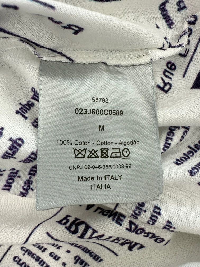 Dior Dior Newspaper Print Short Sleeve T-shirt - dmc Size US M / EU 48-50 / 2 - 4 Thumbnail