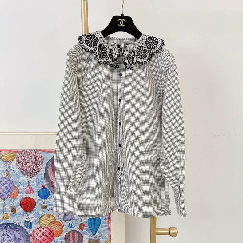 Louis Vuitton Louis Vuitton Checkered Collar Shirt - dmc Size US XS / EU 42 / 0 - 3 Thumbnail