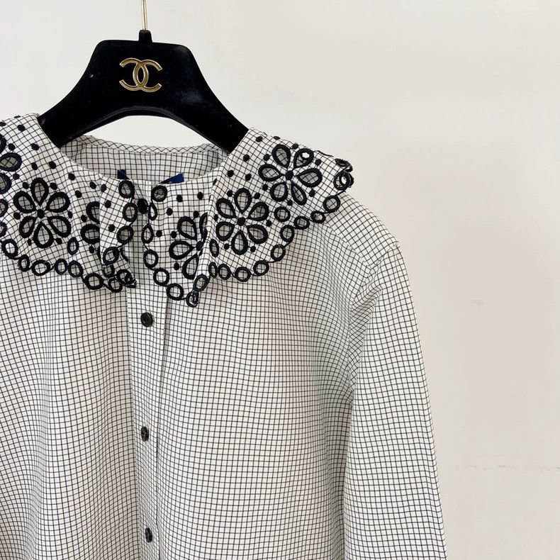 Louis Vuitton Louis Vuitton Checkered Collar Shirt - dmc Size US XS / EU 42 / 0 - 4 Thumbnail