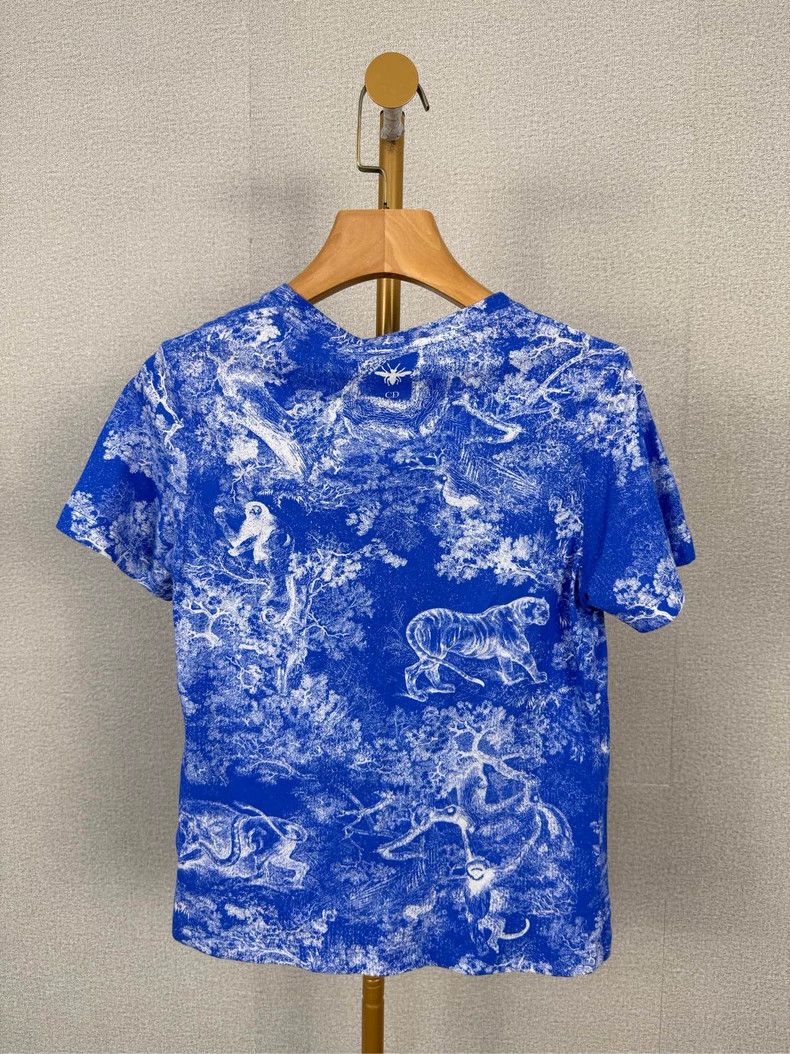 Dior Dior Blue Animal Print T-Shirt XS - dmc Size US XS / EU 42 / 0 - 2 Thumbnail