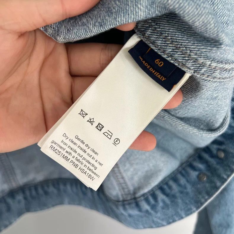 Louis Vuitton LV SS25 Distressed Logo Denim Jacket - dmc Size US L / EU 52-54 / 3 - 6 Thumbnail