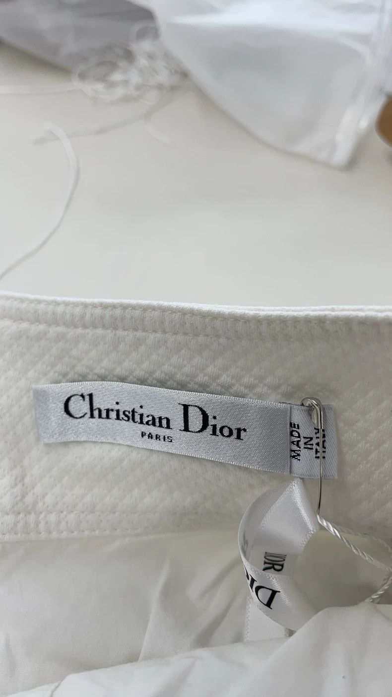 Dior Dior White Plaid Midi Skirt - dmc Size US 38 / EU 54 - 3 Thumbnail