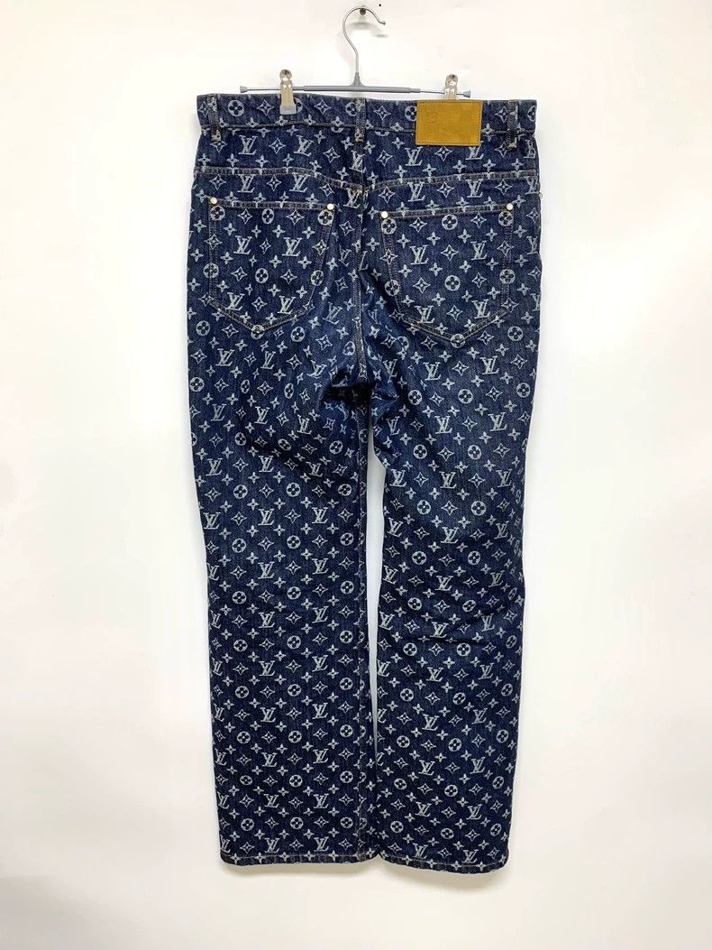 Louis Vuitton LV x Timberland Monogram Denim Jeans - dmc Size US 31 - 2 Thumbnail