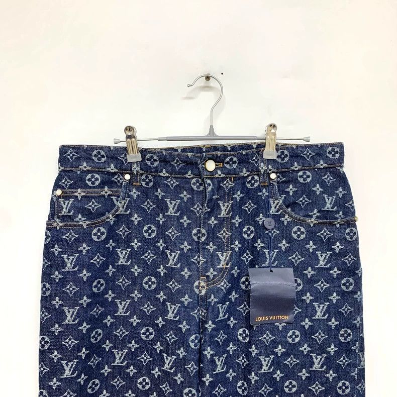 Louis Vuitton LV x Timberland Monogram Denim Jeans - dmc Size US 31 - 5 Thumbnail