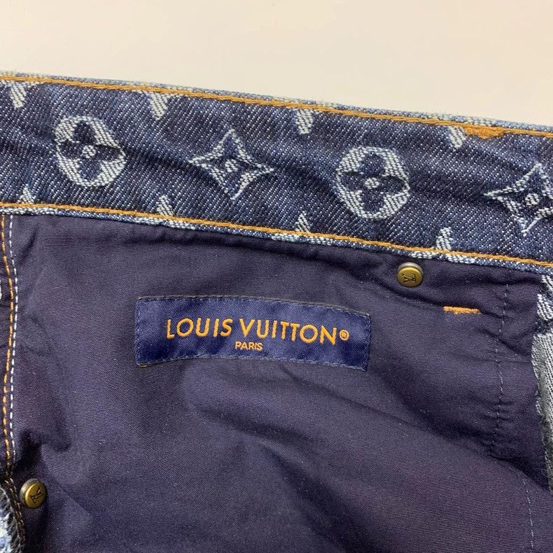 Louis Vuitton LV x Timberland Monogram Denim Jeans - dmc Size US 31 - 3 Thumbnail