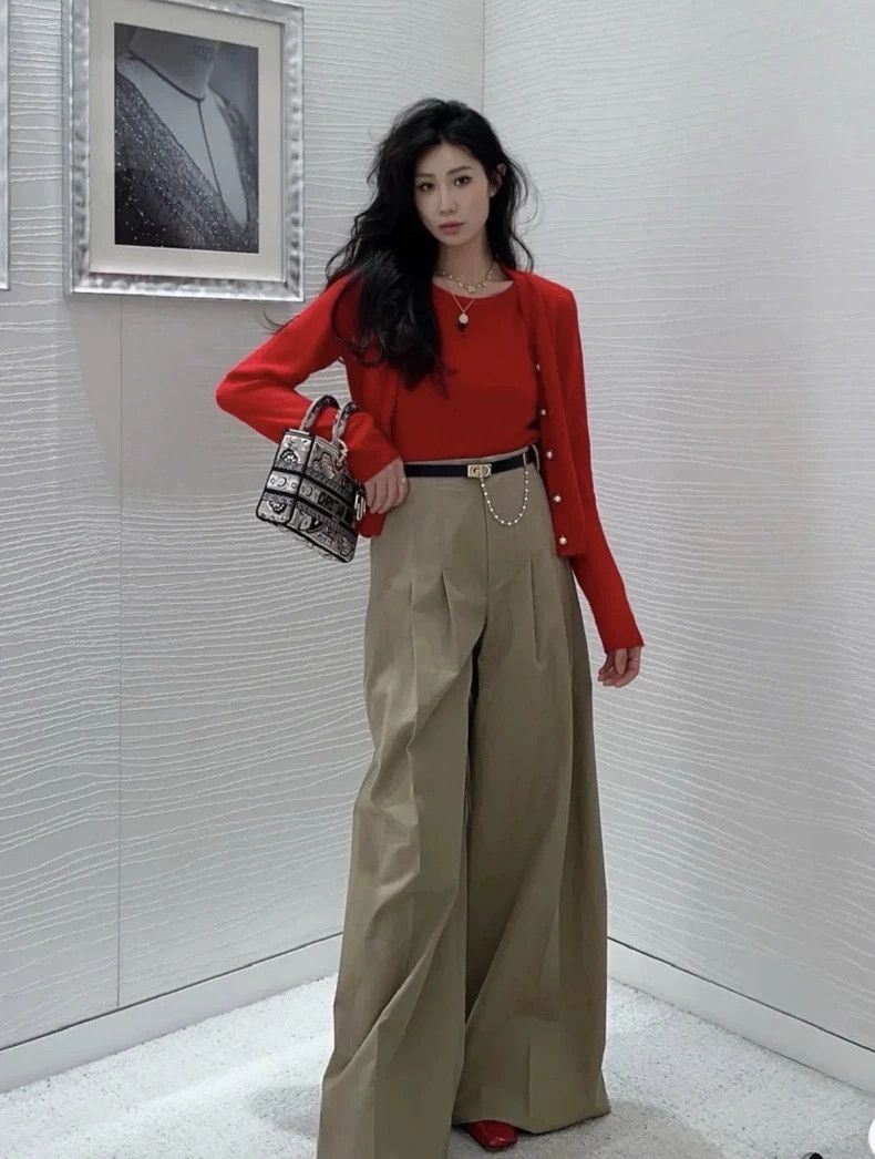 Dior Dior Beige Wide-Leg Pants Size 34 - dmc Size US 34 / EU 50 - 9 Thumbnail