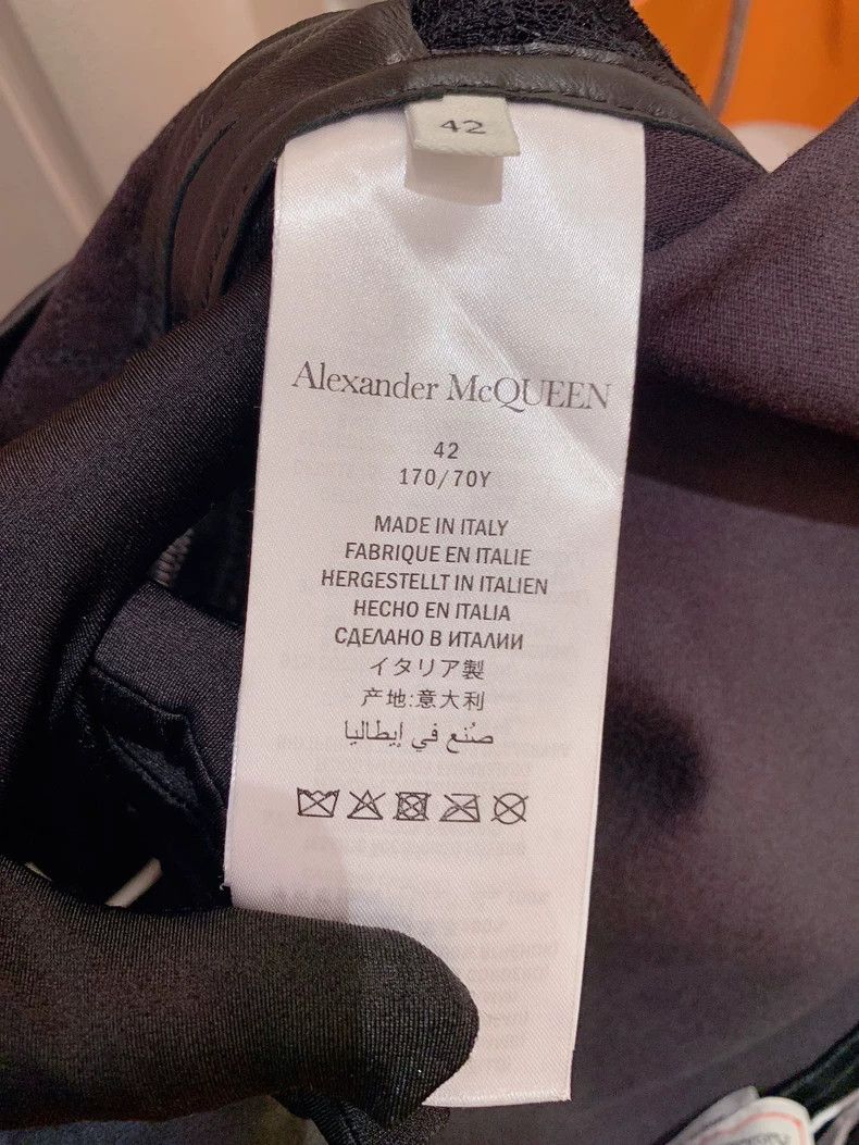 Alexander McQueen Alexander McQueen Gray Leather Pants - dmc Size US 31 - 4 Thumbnail